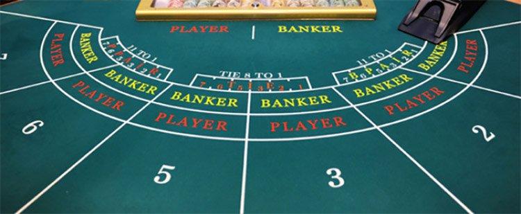 baccarat or punto banco table